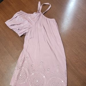 Cold Shoulder Patterned Shirt